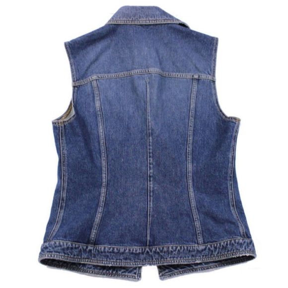 DOLCE & GABBANA Vintage 90's Distressed Denim Blue Jean Casual Jacket - Picture 11 of 11